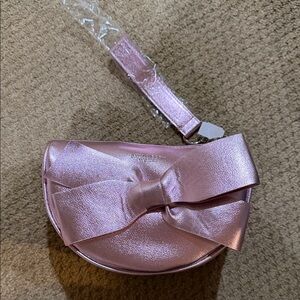 Bath & Body Works Shimmering Pink Bow Wristlet